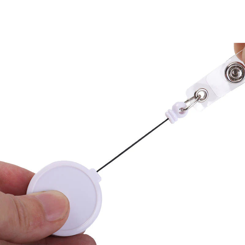 Badge Holder Reel Clip | WHITE