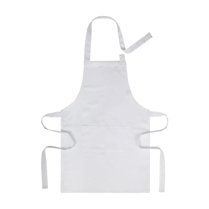 Kids White Polyester Apron