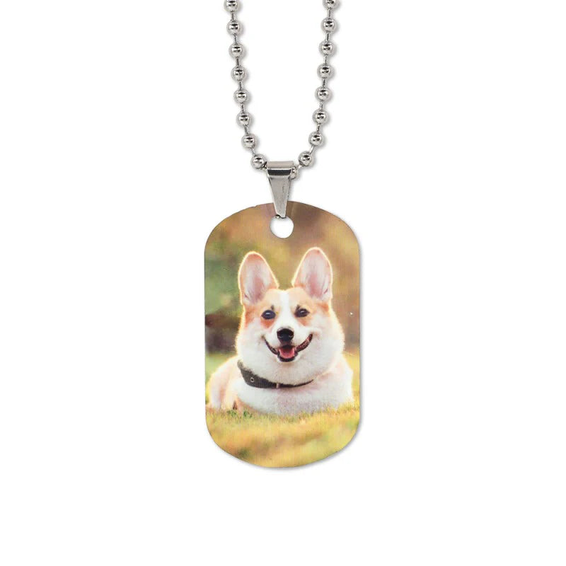 Aluminium ID Tag Necklace