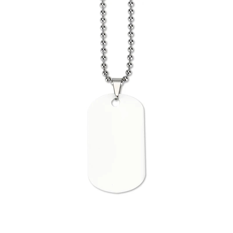 Aluminium ID Tag Necklace