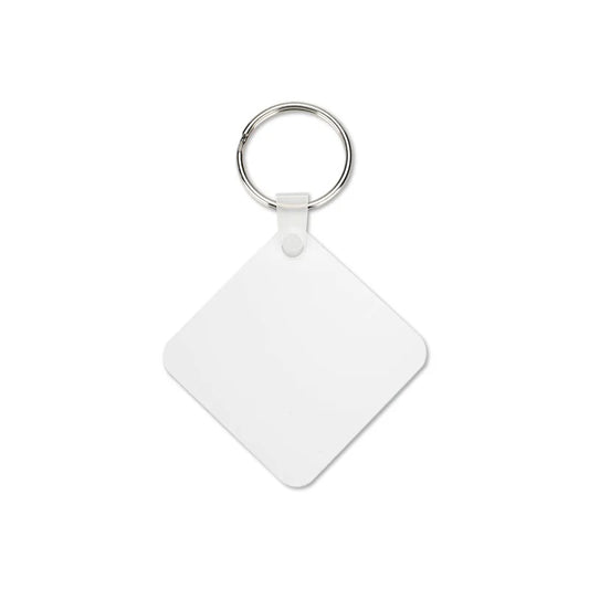 Aluminium Square Keyring - Double Sided